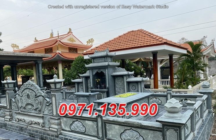 Mẫu nghĩa trang đá để tro cốt đẹp bán tại an giang - nhà mồ gia tộc